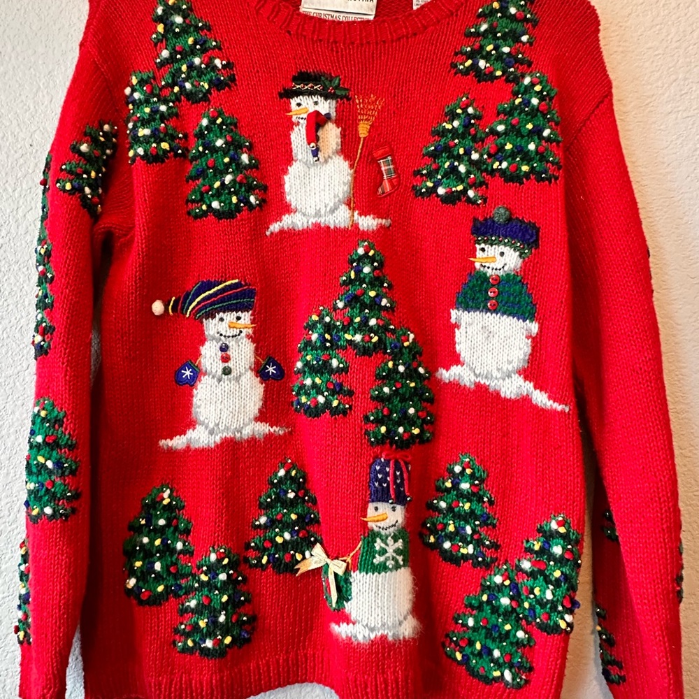 Marisa Christina Vibrant Red Holiday Sweater